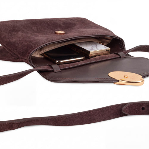 Bolsa Crossbody Bex Cafe Oscuro Para Mujer