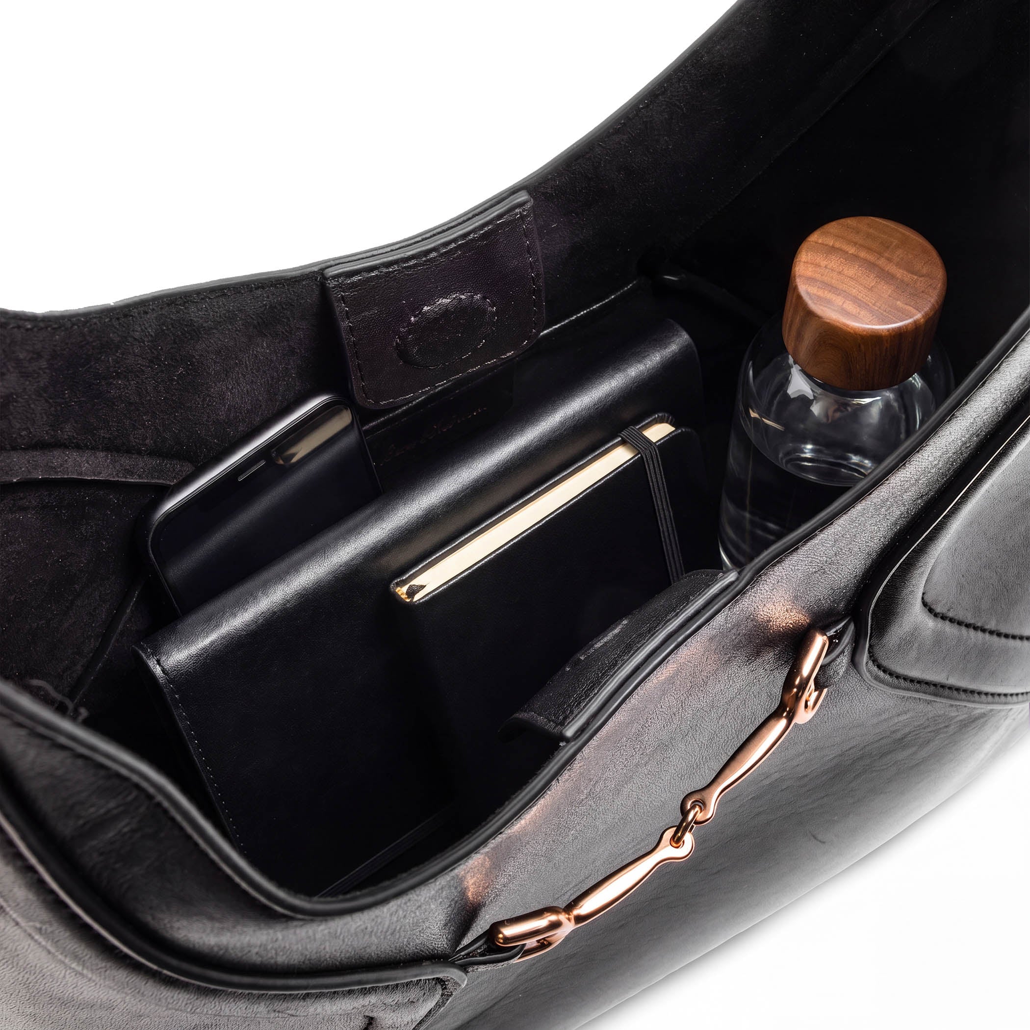 Bolsa Hobo Loraine Negro Para Mujer