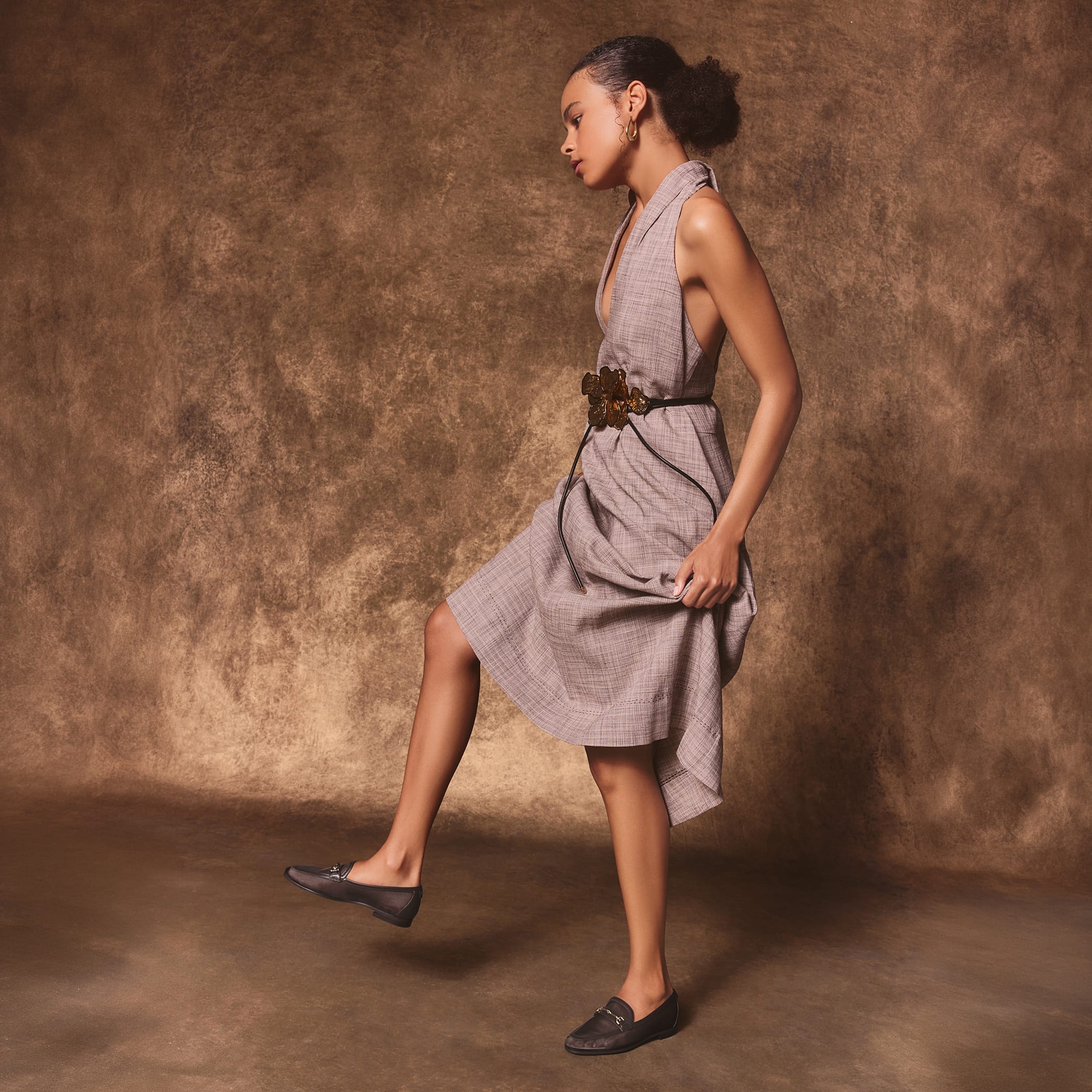 Mocasín Loraine Cafe Oscuro Para Mujer