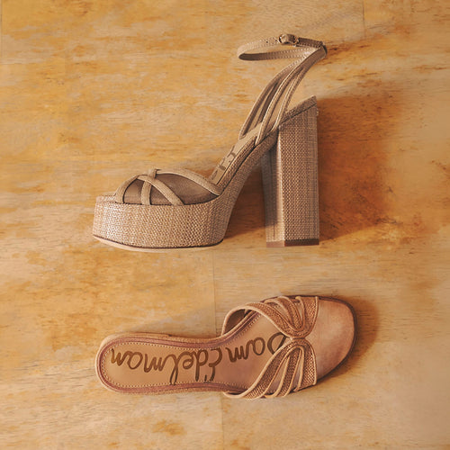 Plataforma Sandy Tan Para Mujer