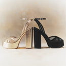 Plataforma Sandy Oro Para Mujer